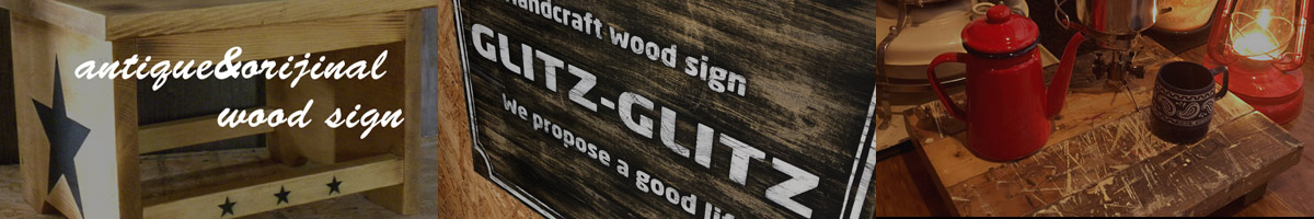 アンティーク看板、木製看板製作のGLITZ-GLITZ